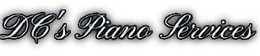 Stylized “H’s Piano Services” logo in black script on a light background