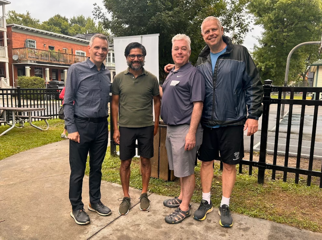 Mayor Sutcliffe, MP Yasir Naqvi, BlackJacks Community Advisor Leo Doyle, BlackJacks President Mark Wacyk