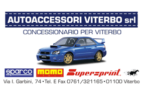 Concessionario Sparco Viterbo, Concessionario Momo design Viterbo, Concessionario Supersprint Viterbo,