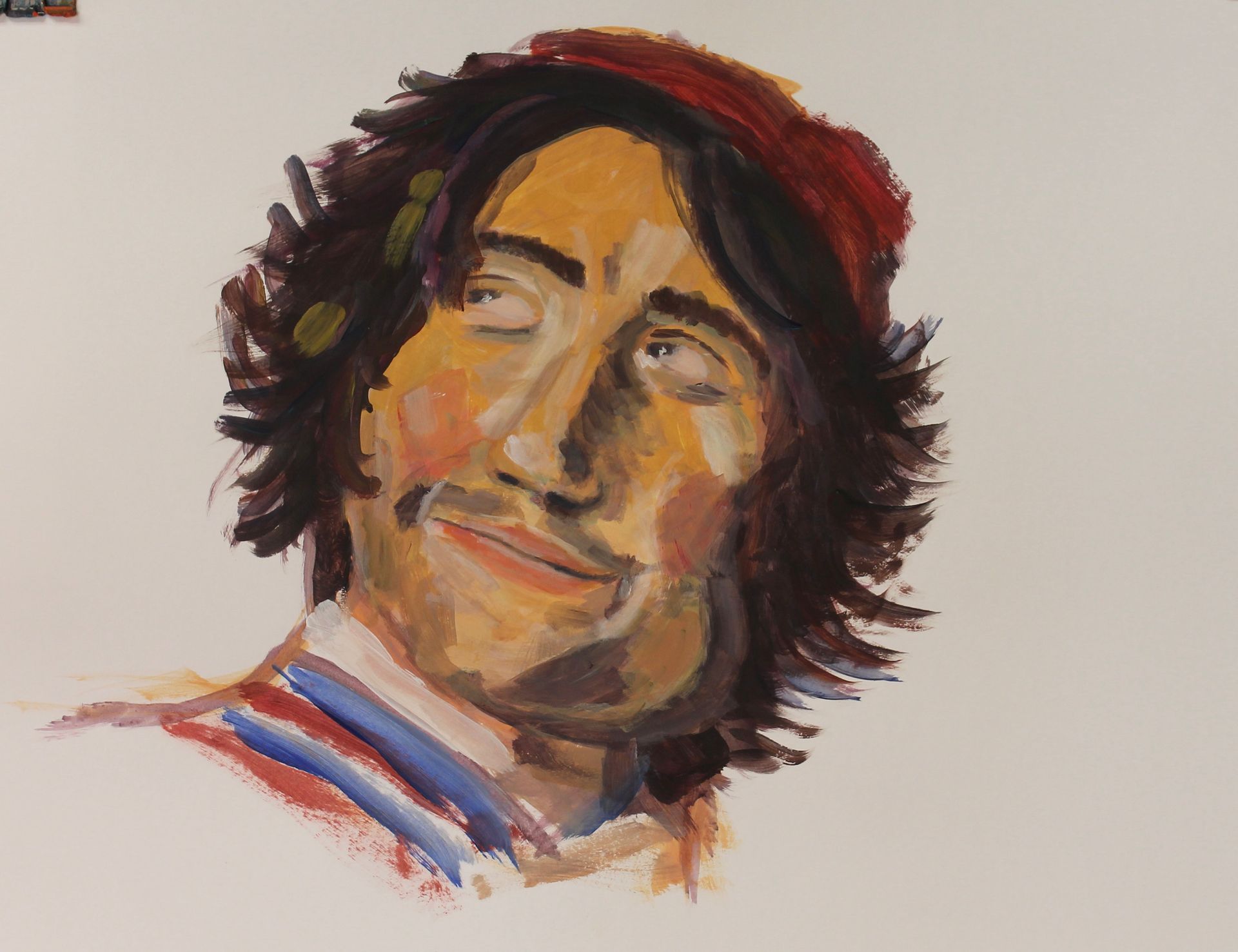 Frans Hals schilderen bij Studio Mist