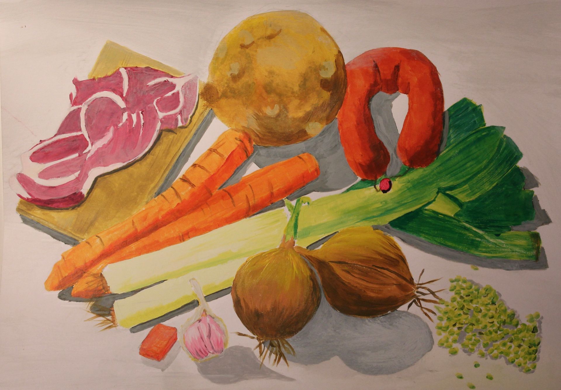 eindwerk schilderij snert