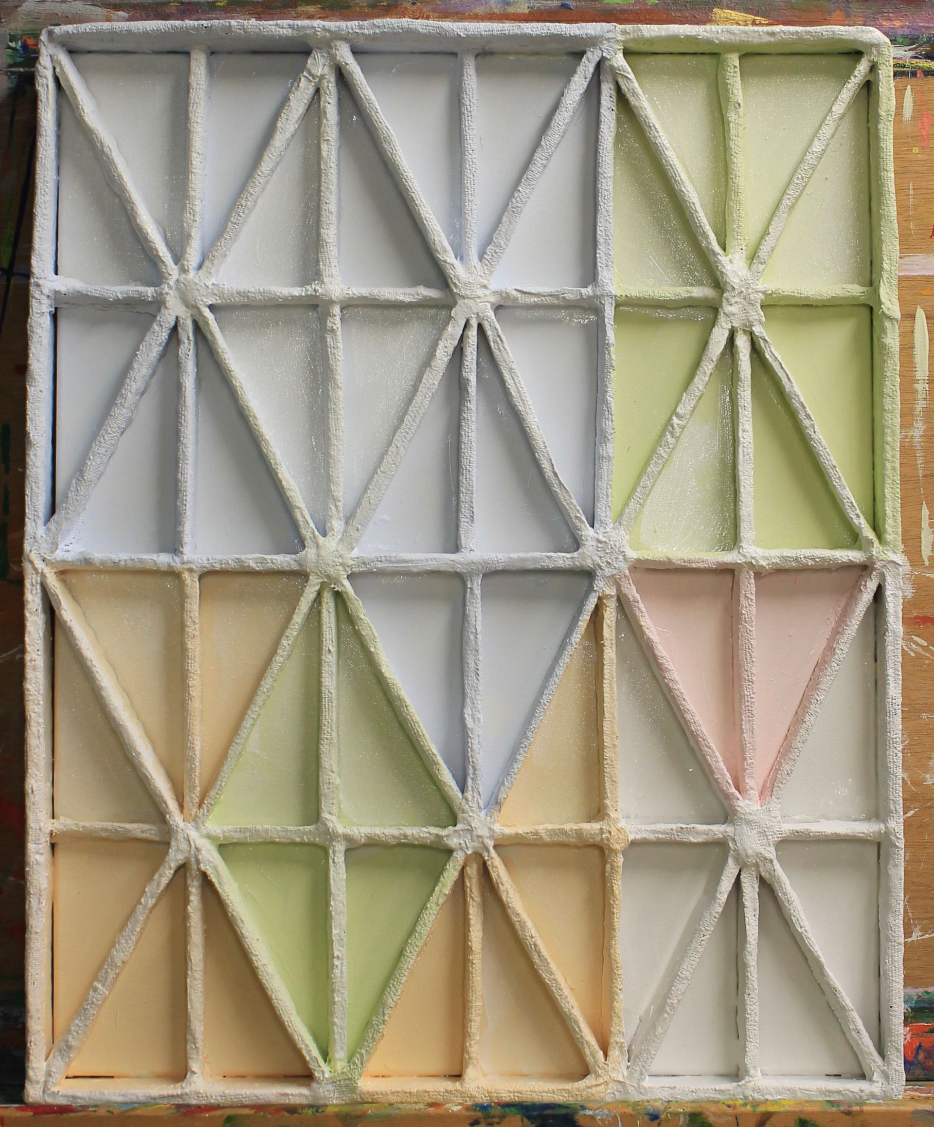 kunstwerk met geometrische vormen