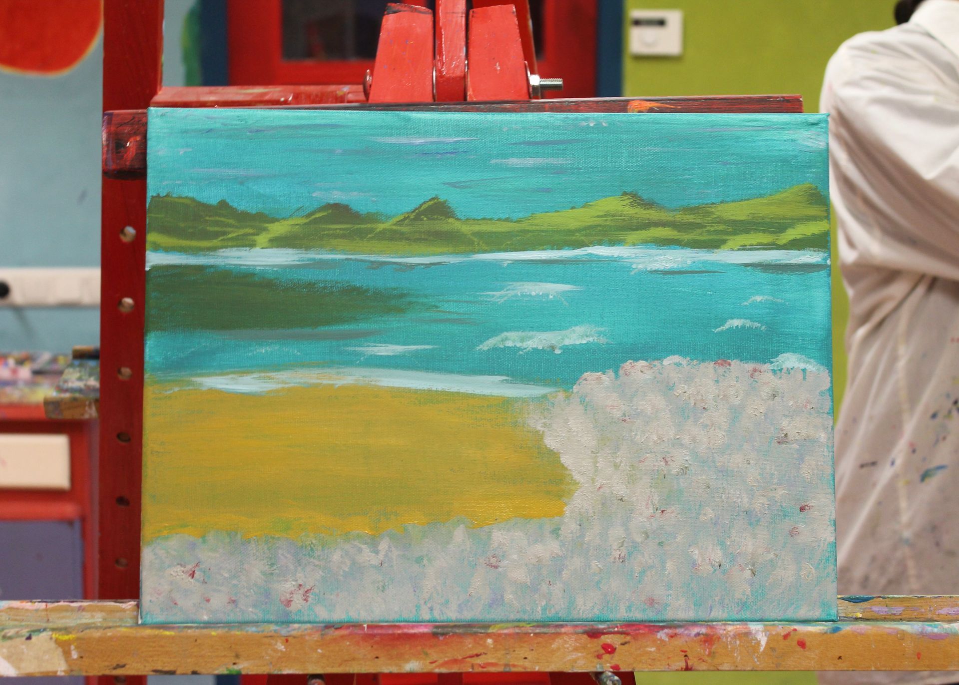 workshop acrylverf bij Studio MiSt