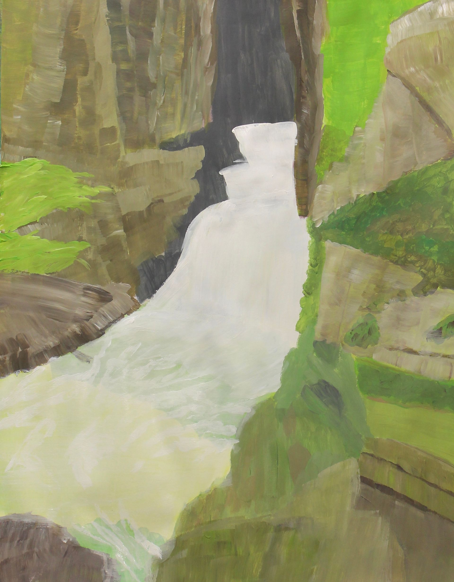 schilderij van waterval