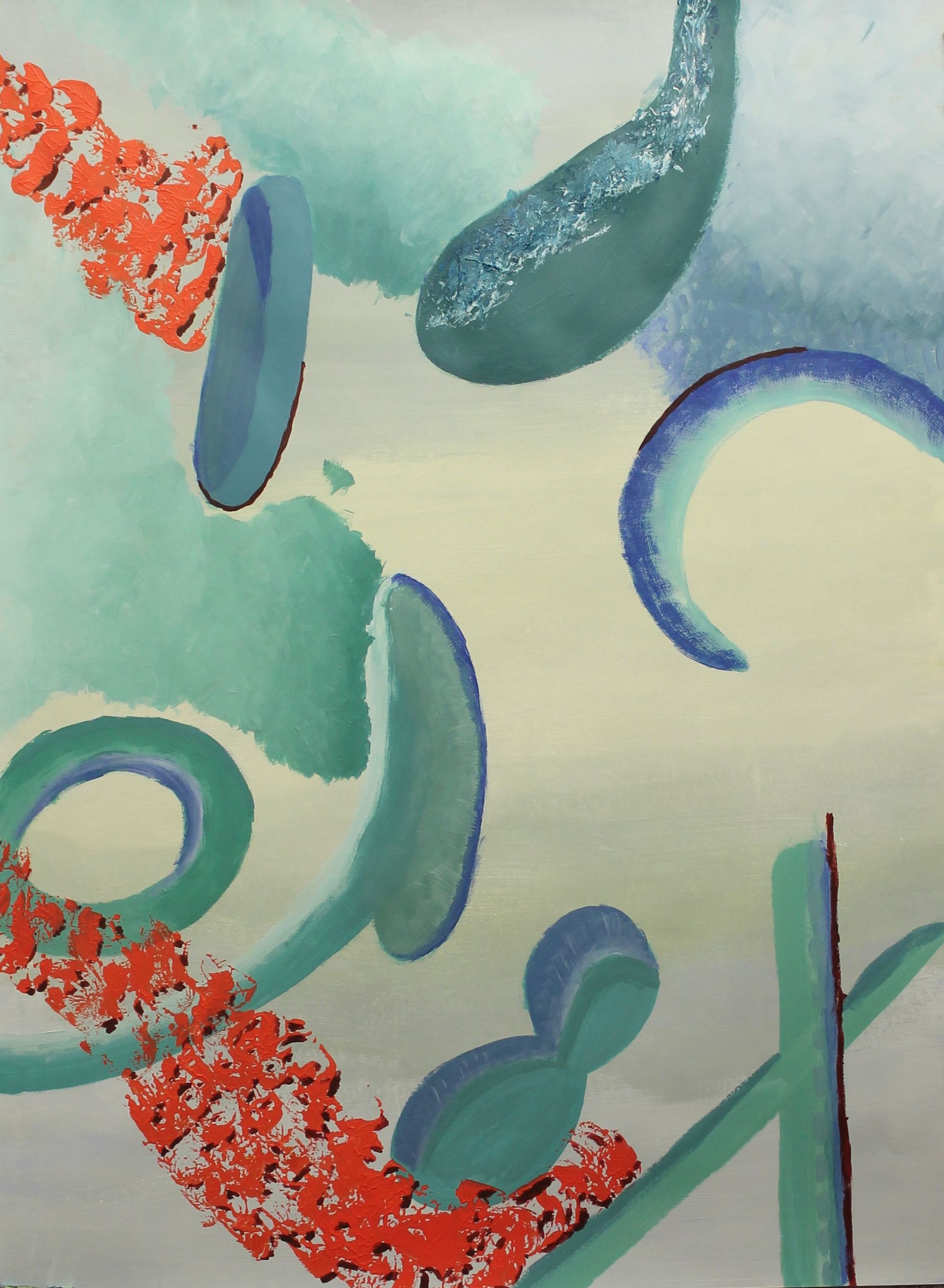 abstract schilderij met beweging