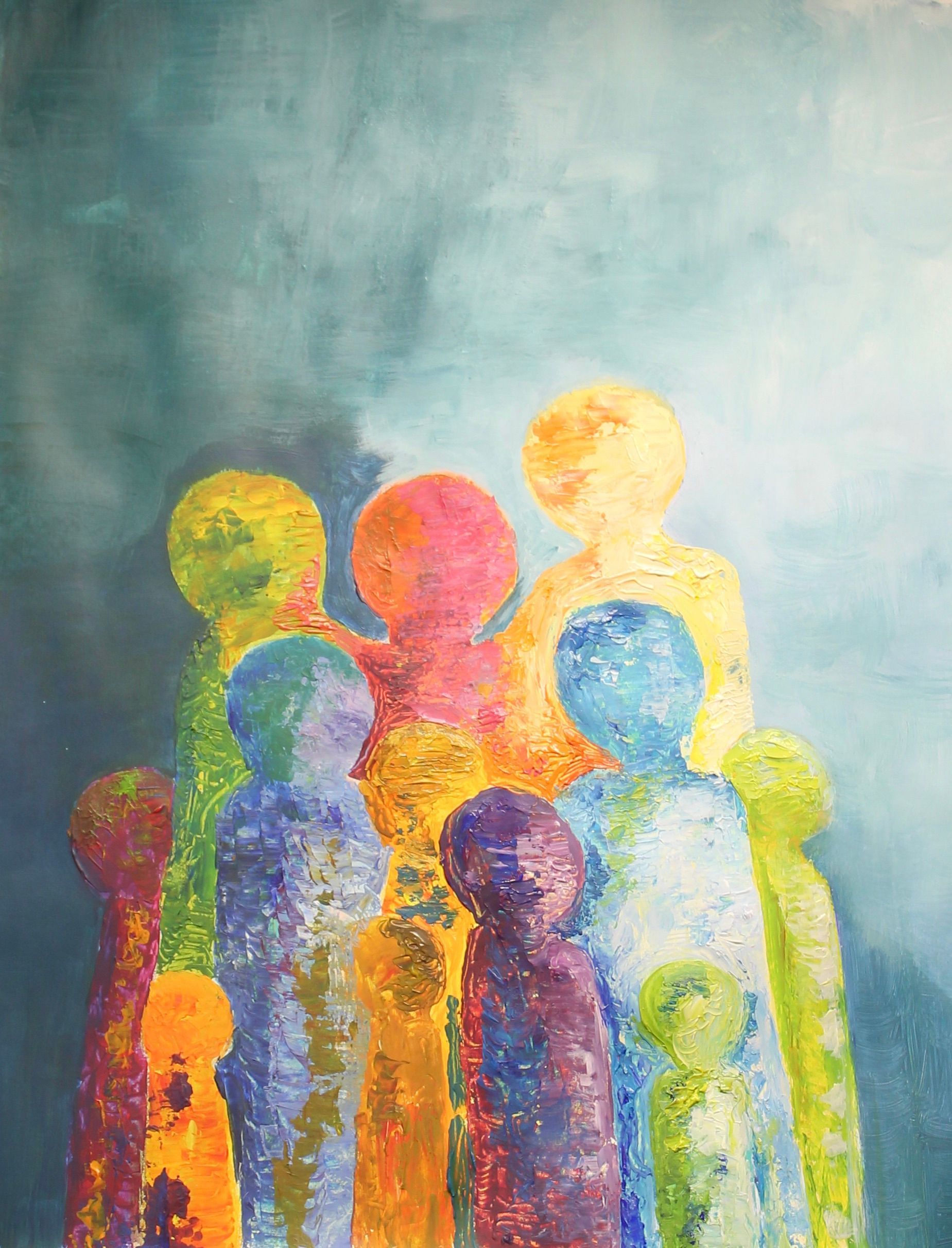 abstract figuratief schilderij