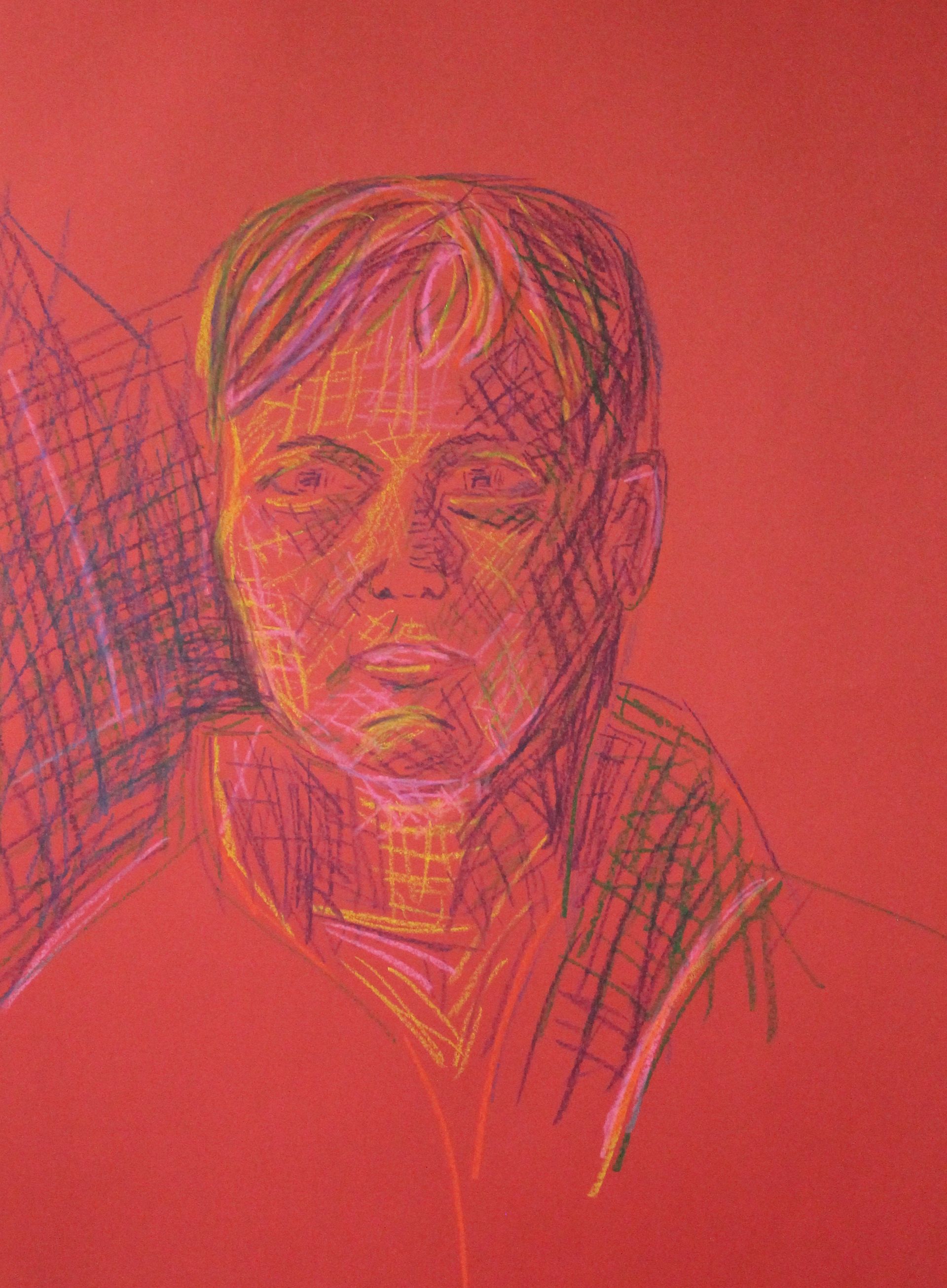 model tekenen met oliepastel