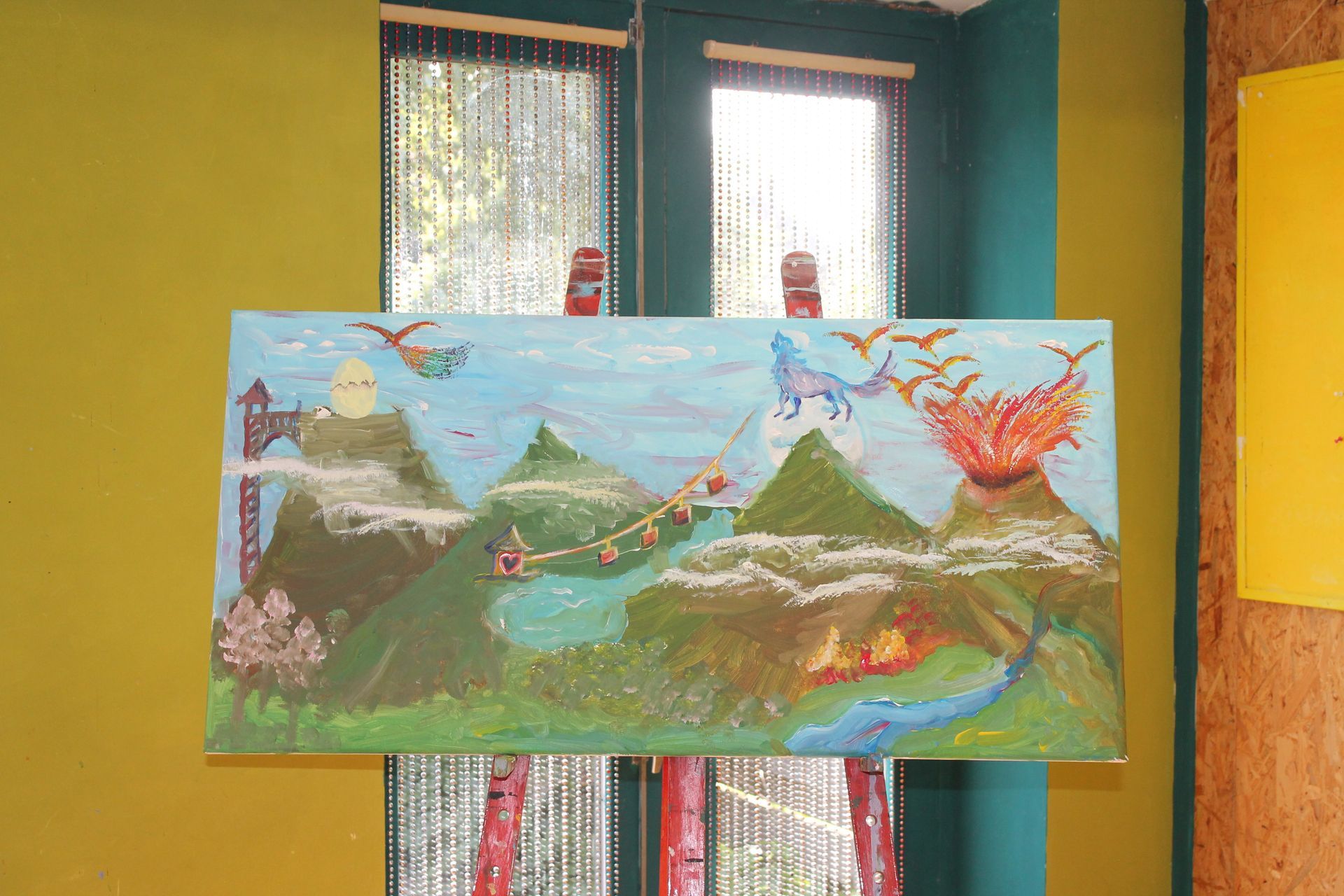 SamenschilderenopEENdoek-schilderworkshop bij Studio MiSt in Harderwijk