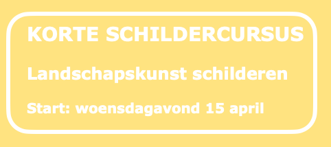 Korte schildercursus landschapskunst schilderen