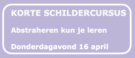 korte schildercursus abstraheren kun je leren