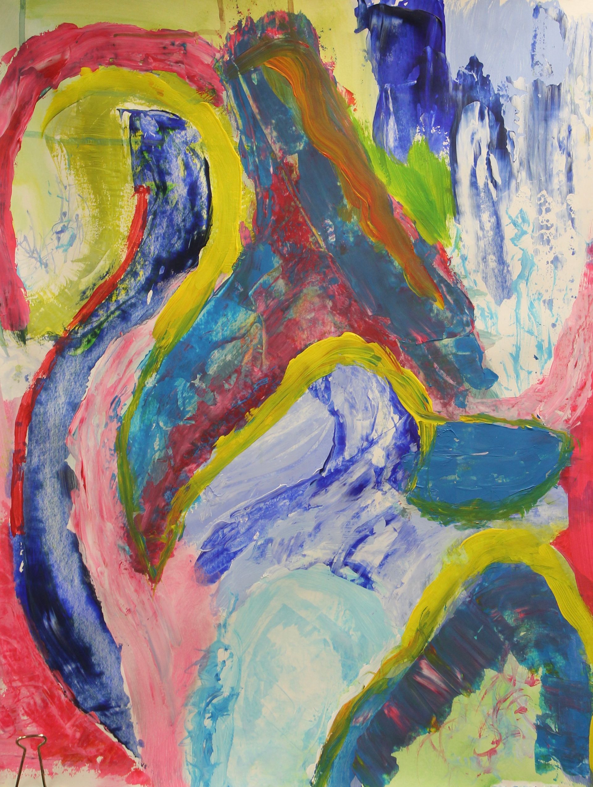 abstract schilderij met meerdere gereedschappen