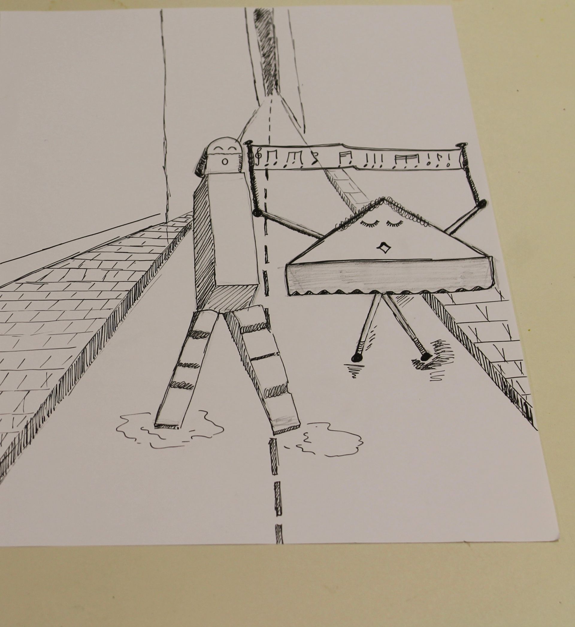 stripfiguur met ecoline2