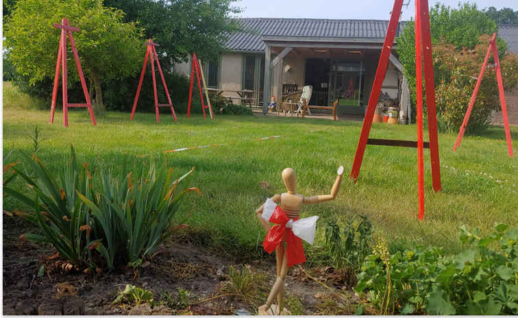 Buiten schilderen bij Studio MiSt in Harderwijk