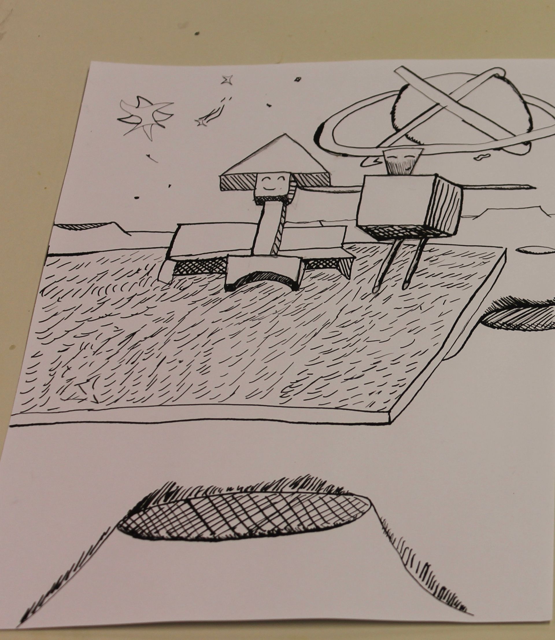 stripfiguur met ecoline5