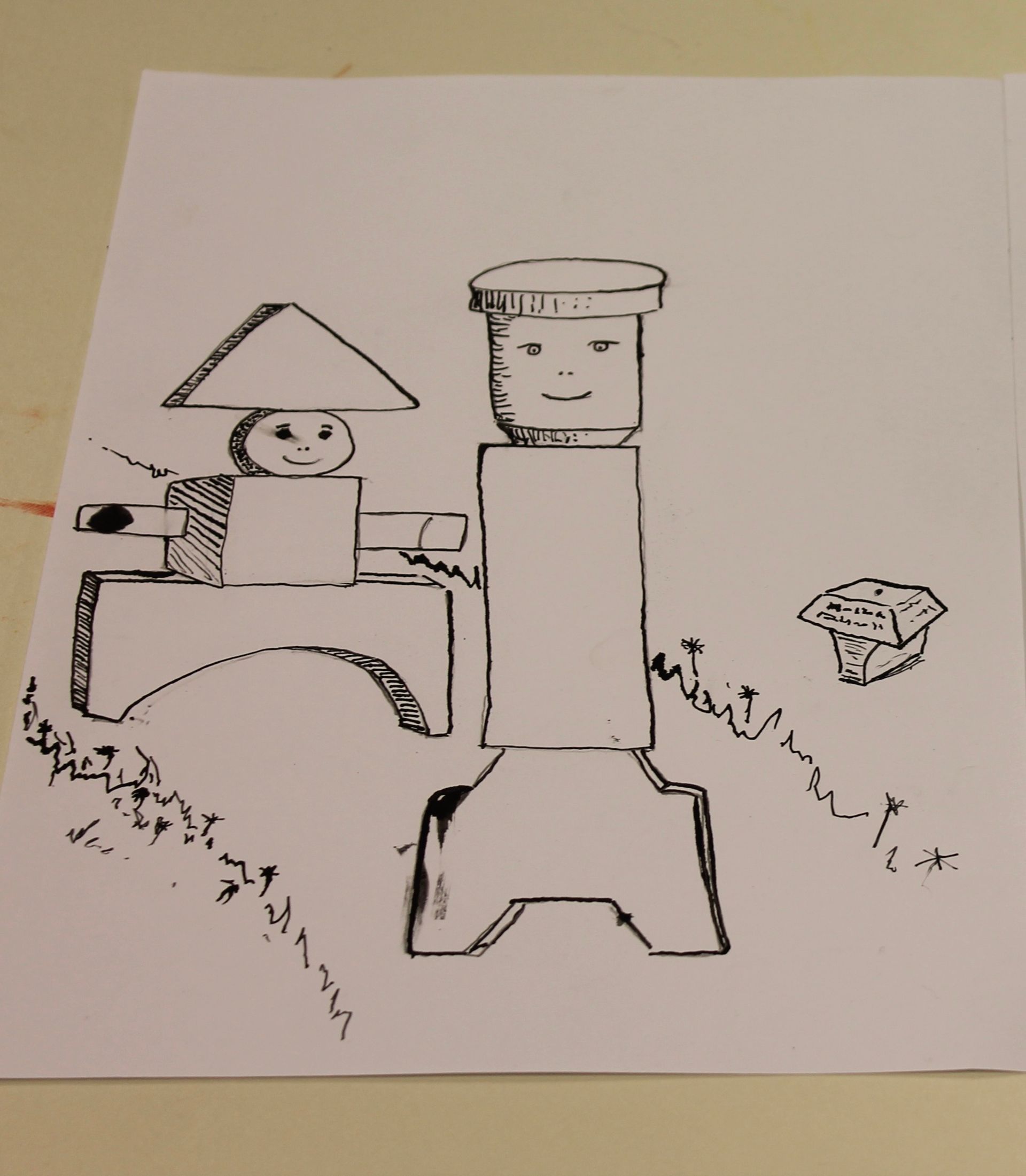 stripfiguur met ecoline4