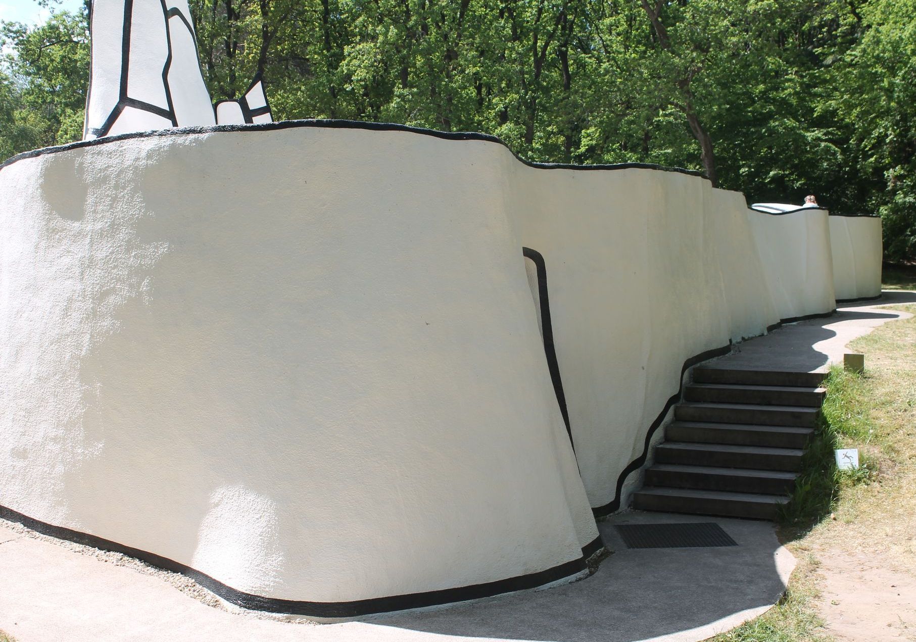 de ingang van de jardin d'email