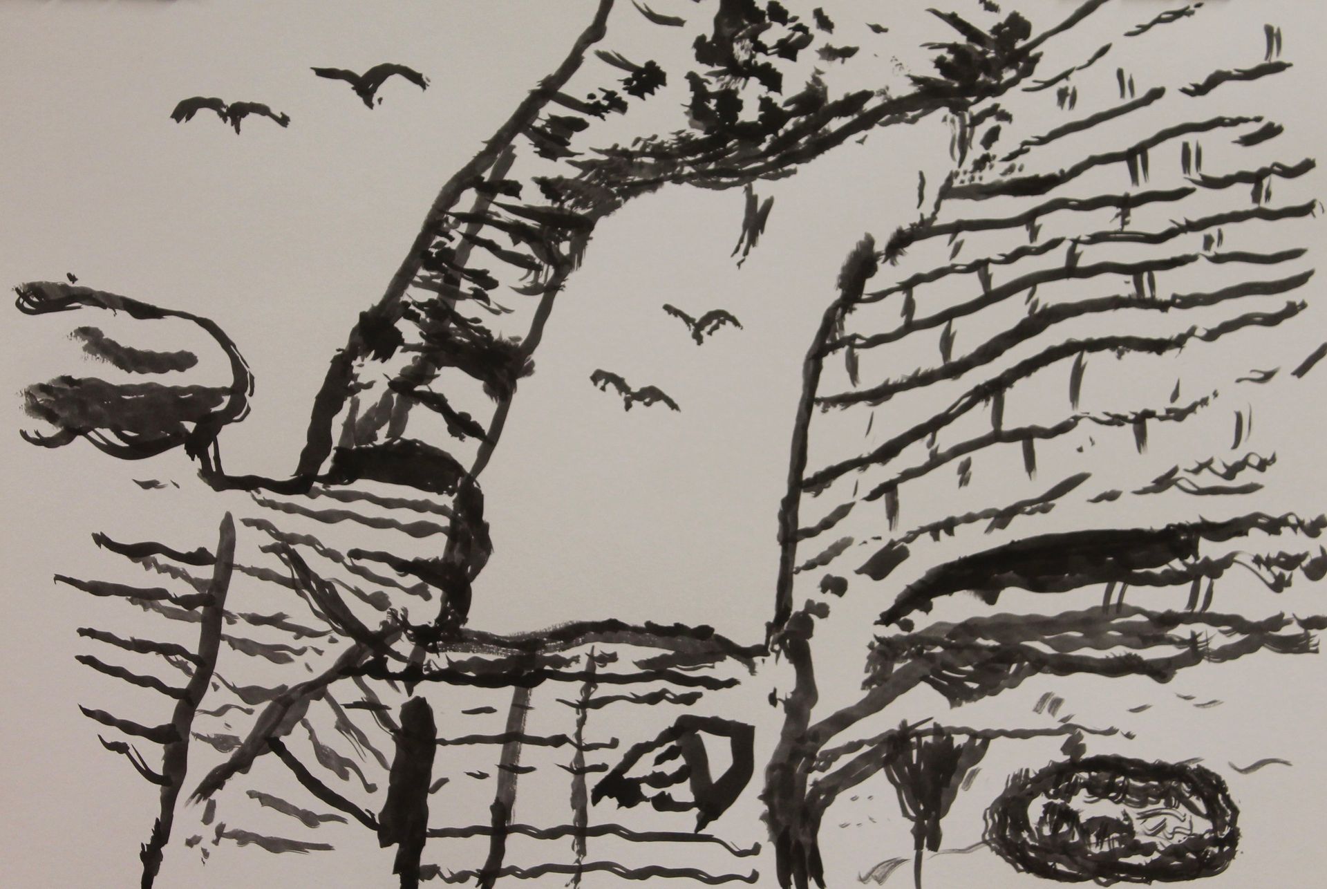 landschap met zwarte ecoline4