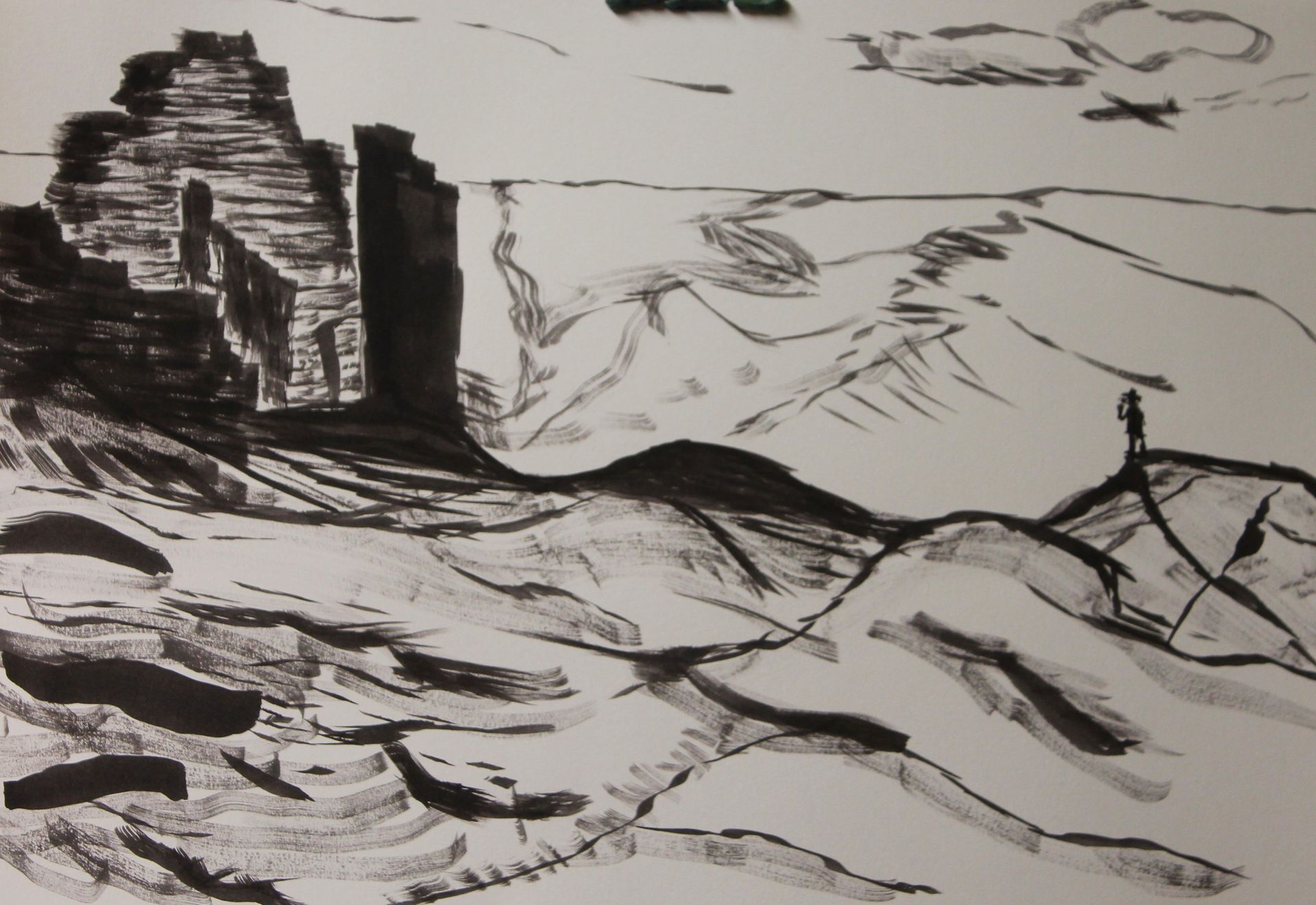 landschap met zwarte ecoline3