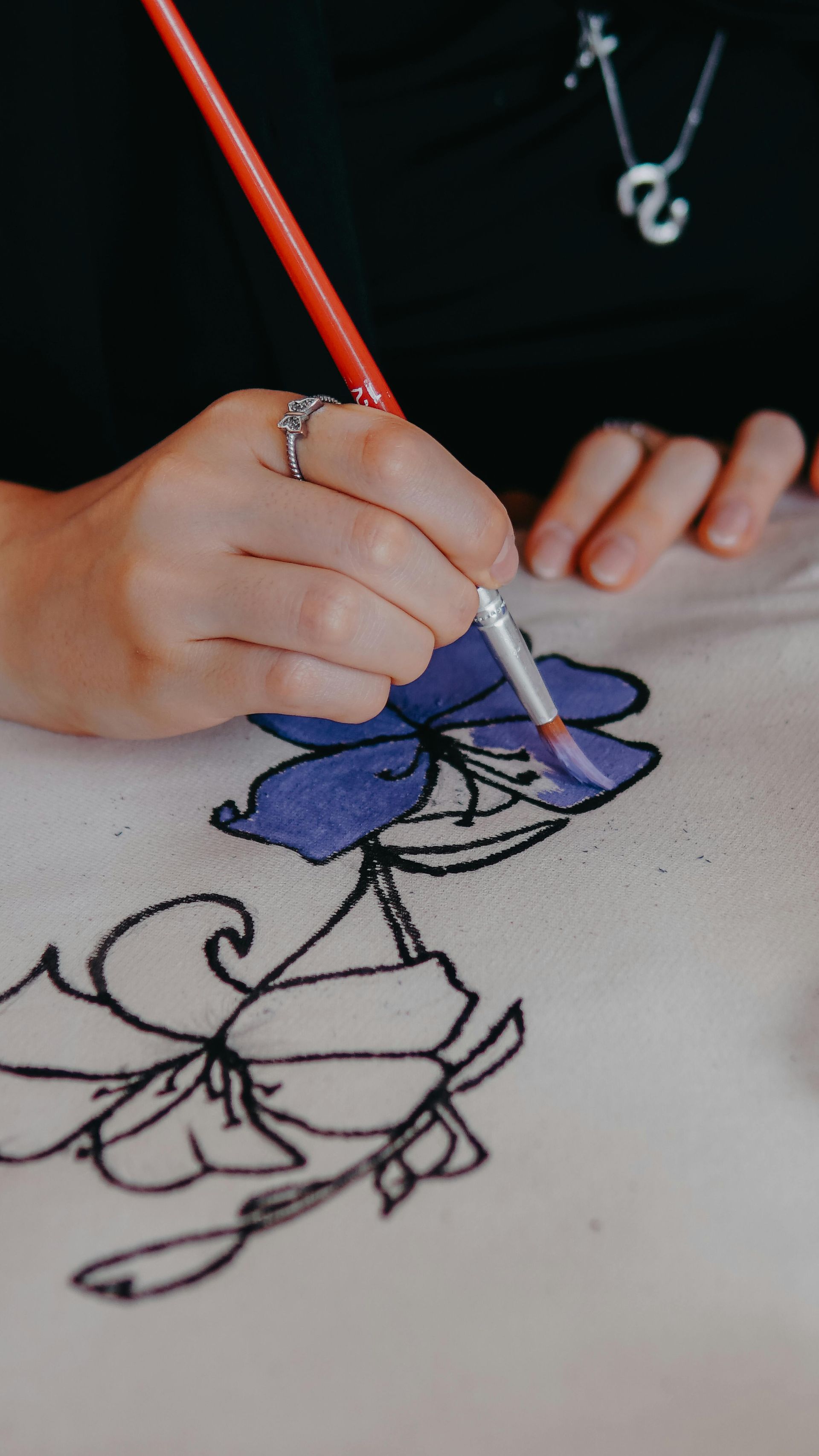 tulpen workshop schilderen met de basiskleuren