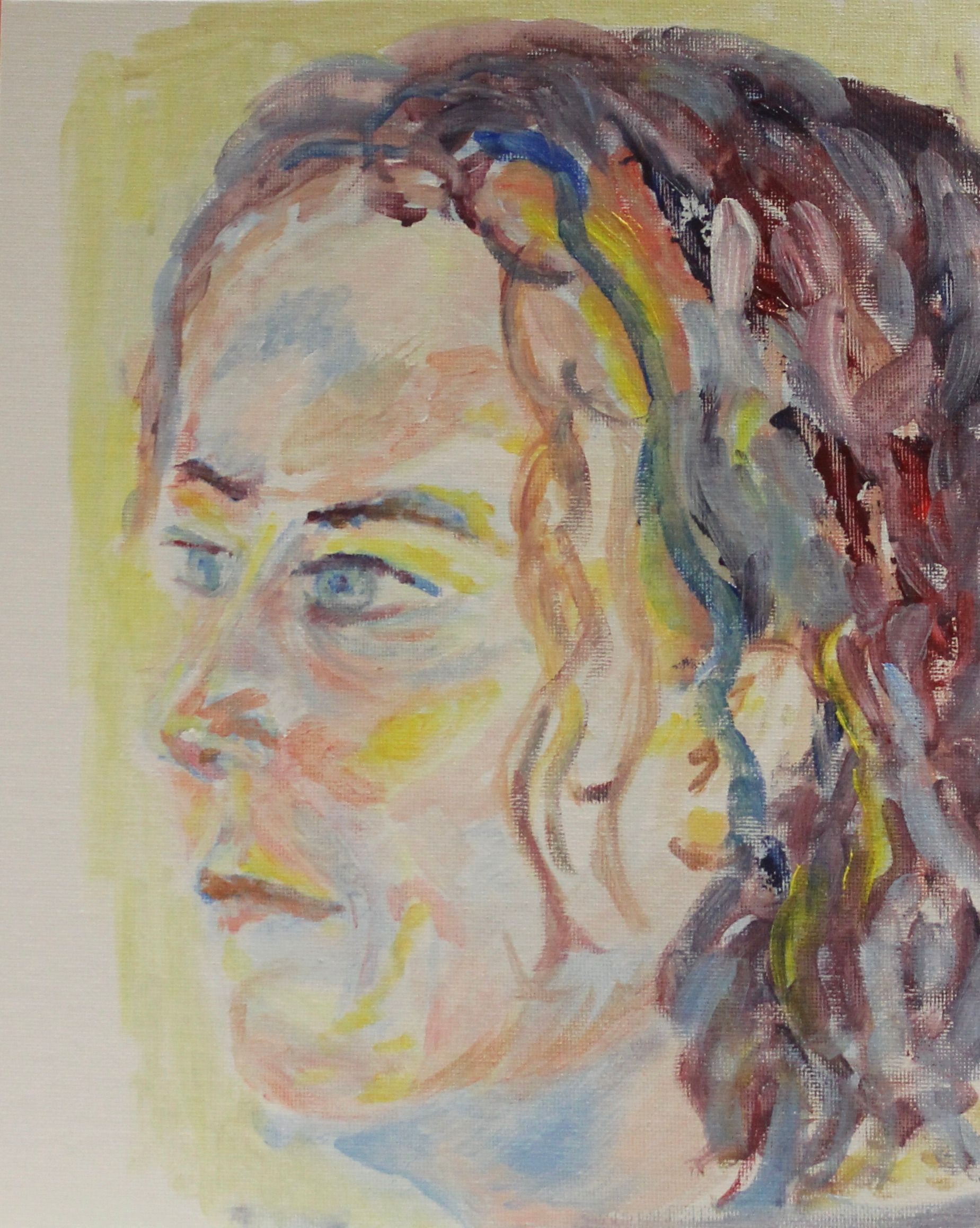 model schilderen met olieverf