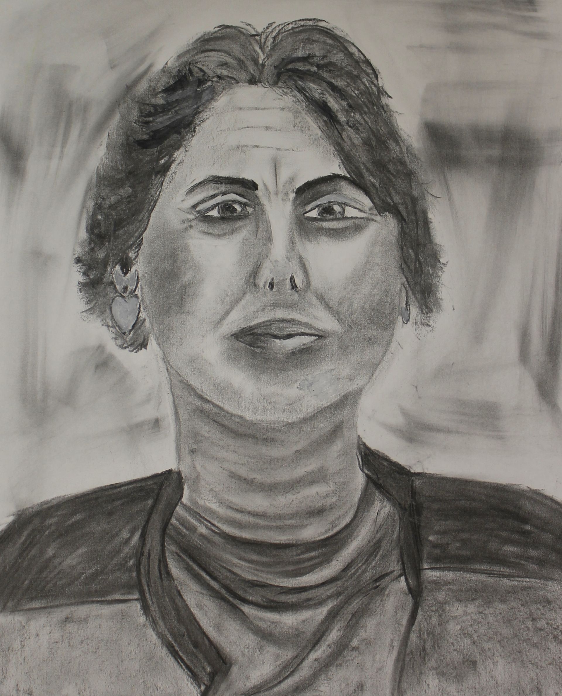 model tekenen met houtskool bij Studio MiSt