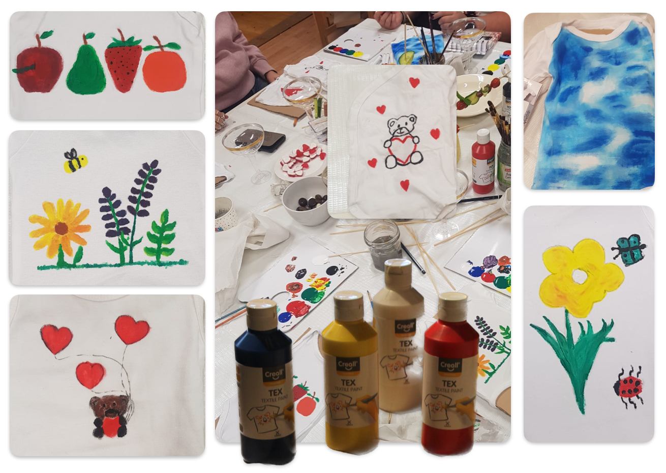 schilderen met textielverf bij Studio MiSt in Harderwijk 