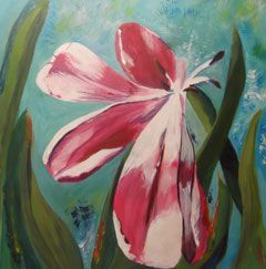 workshop tulpen schilderen met acrylverf