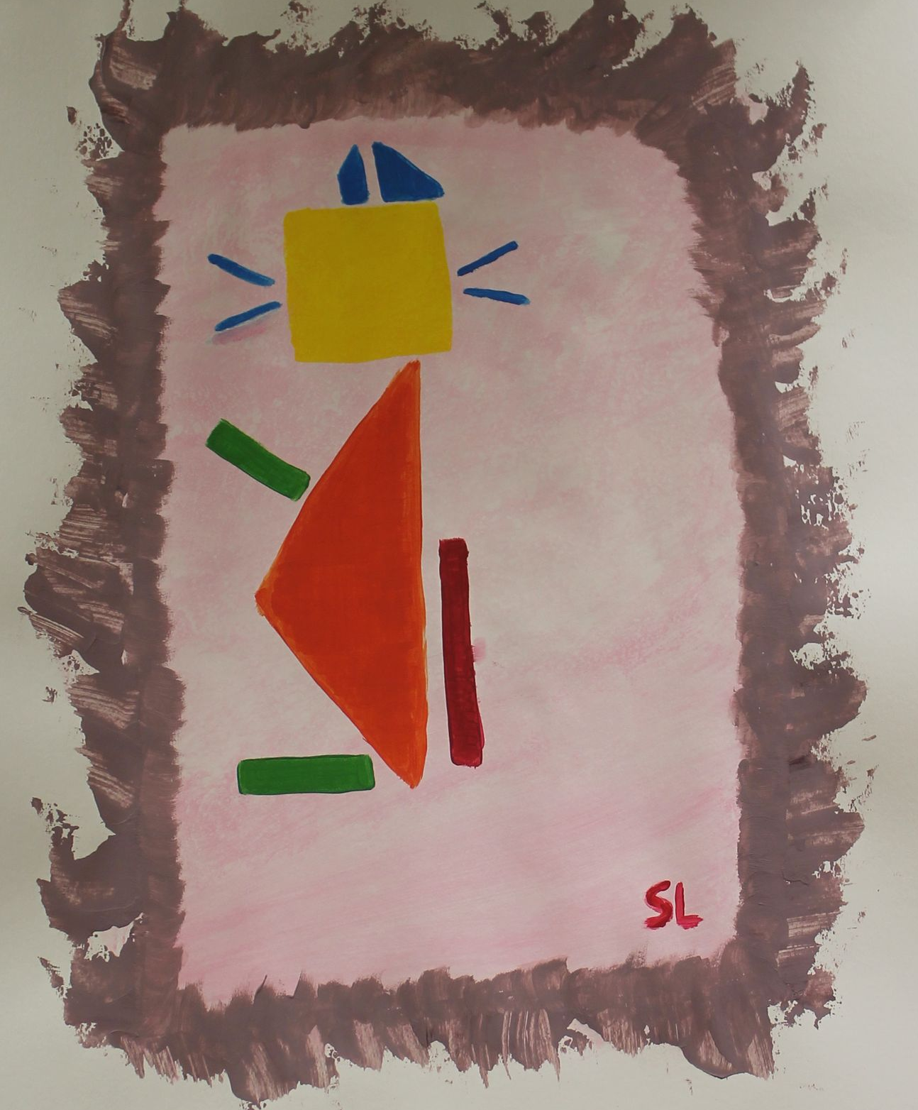 Schilderijen van de cursisten in de gevorderde groep