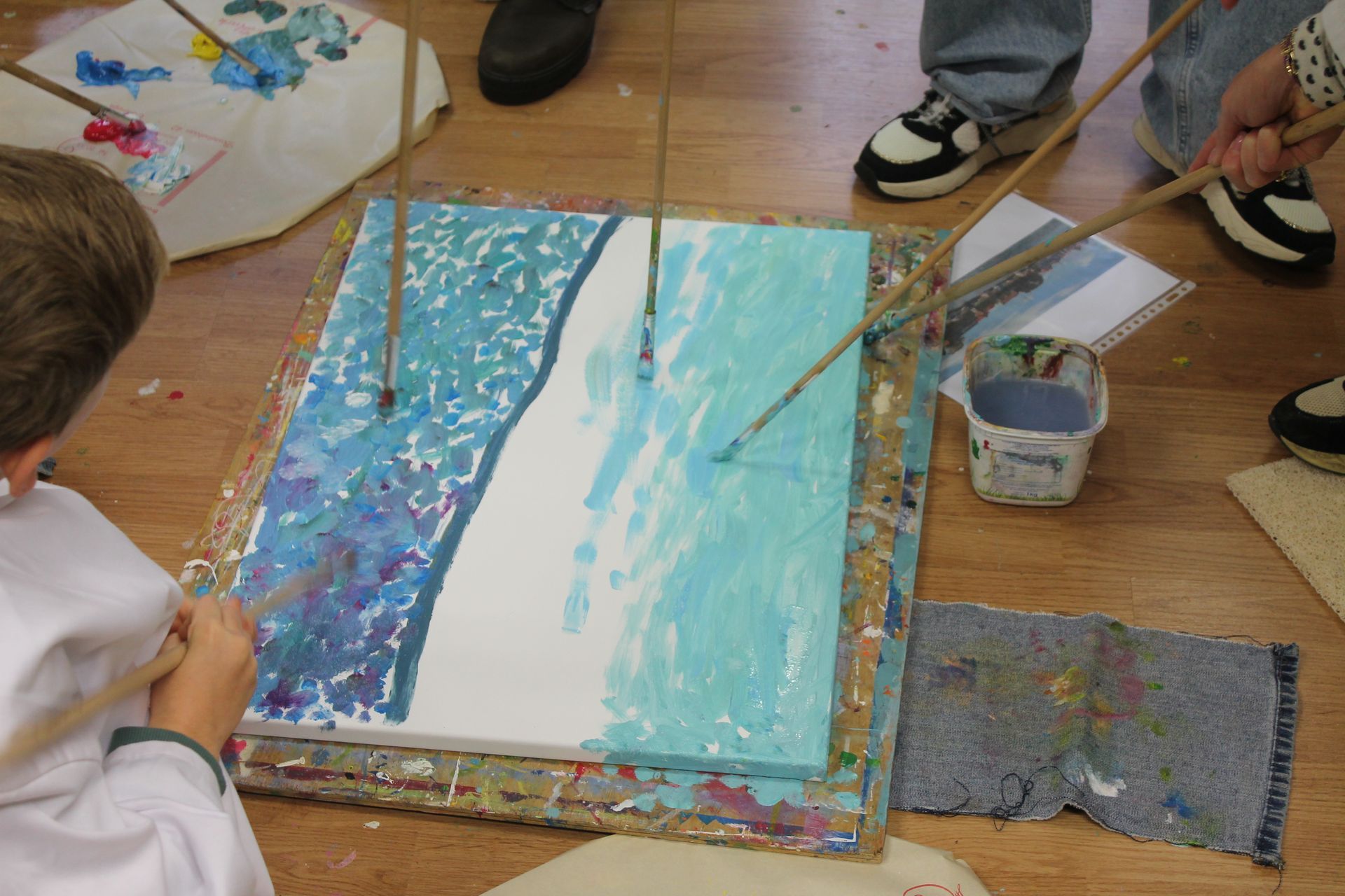 workshop schilderen op één doek in Harderwijk
