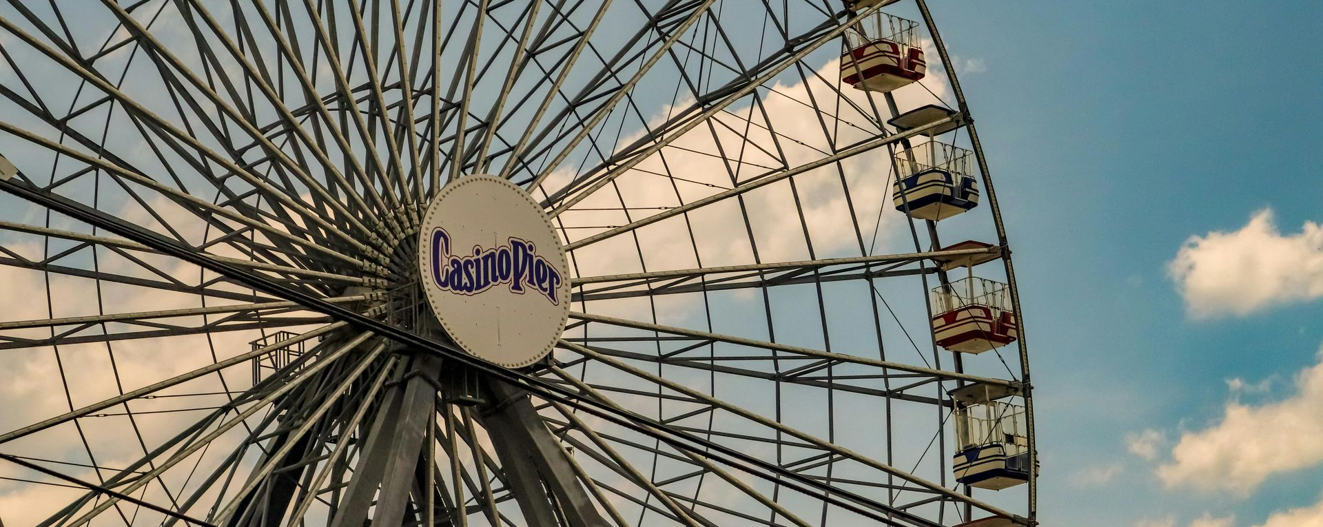 Ferris wheel at Casino Pier on the Seaside Heights boardwalk in New Jersey.