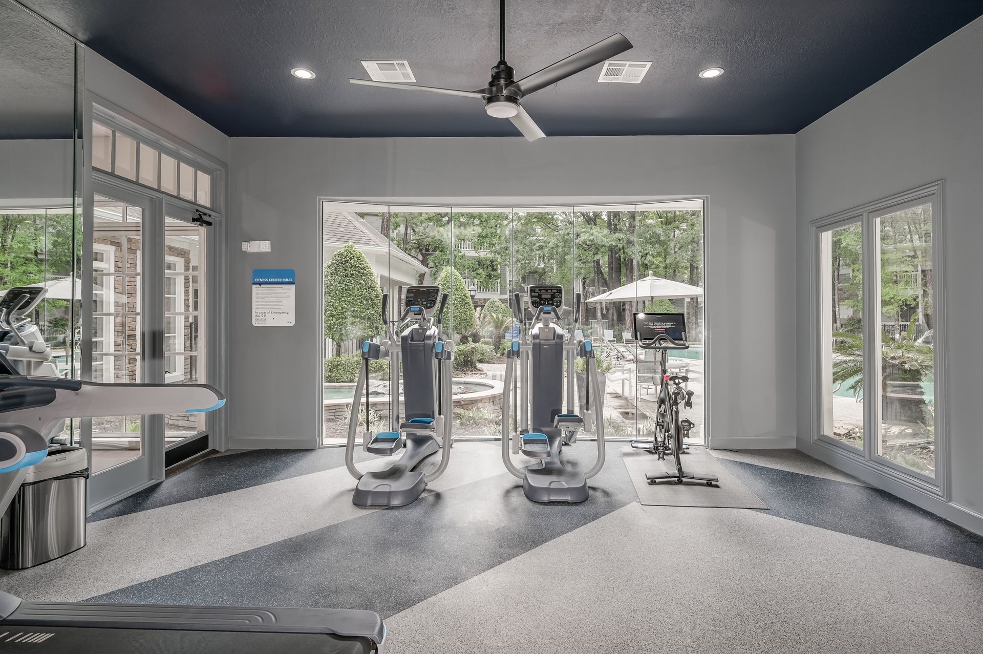 Fitness center at Reserve at Kingwood in Kingwood, TX.
