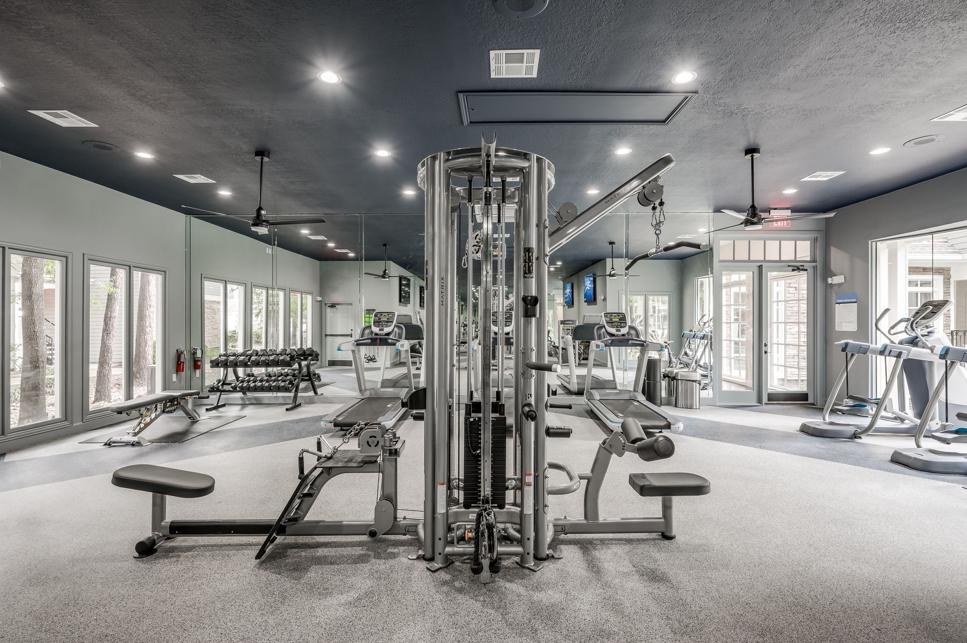 Fitness center at Reserve at Kingwood in Kingwood, TX.