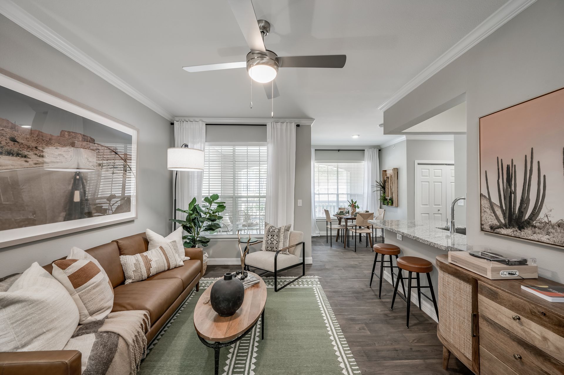 Living room at Reserve at Kingwood in Kingwood, TX.