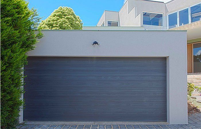 Navy Blue Garage Door