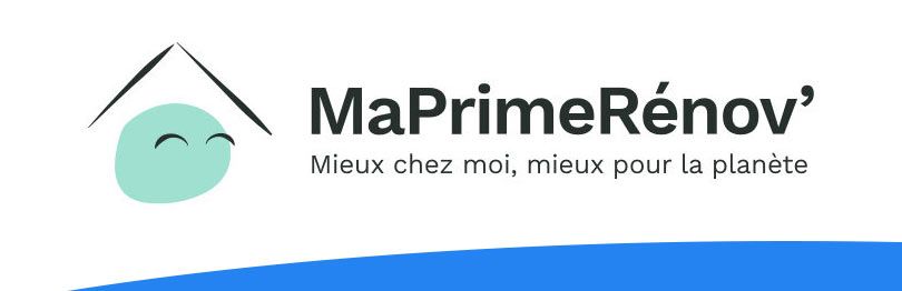 Un logo pour une entreprise appelée ma prime renov