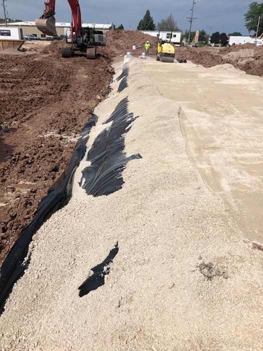 Men Working at Construction Site — Eden, WI — Baumhardt Sand & Gravel, Inc.