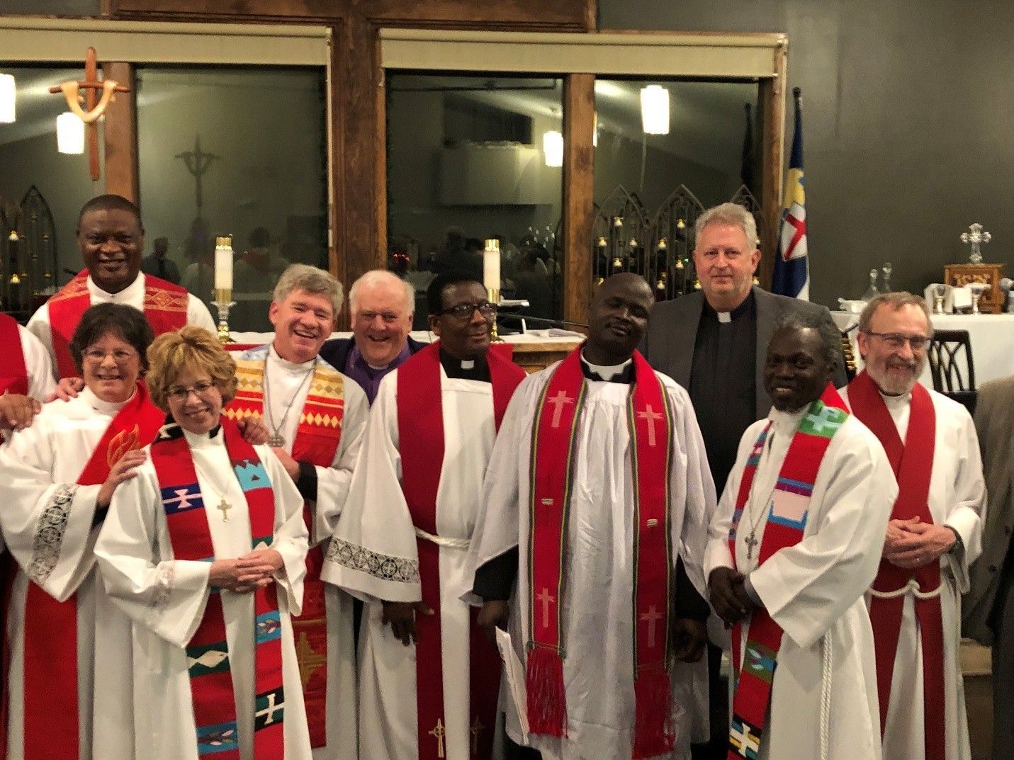 A group of Priests in a church