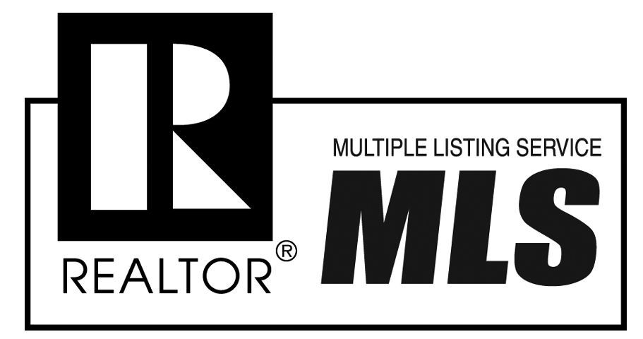 A black and white logo for a realtor multiple listing service.