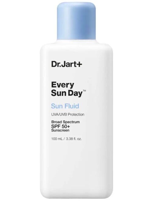 a bottle of dr jart every sun day sun fluid spf 50