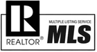 A black and white logo for a realtor multiple listing service.