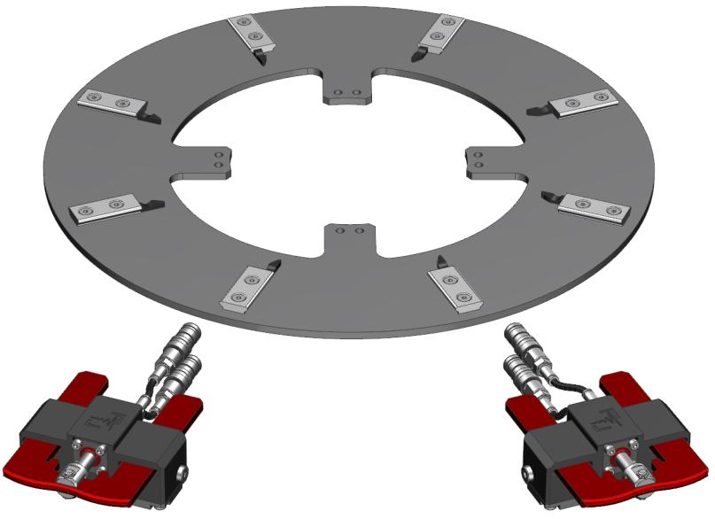 clamping plate without modules