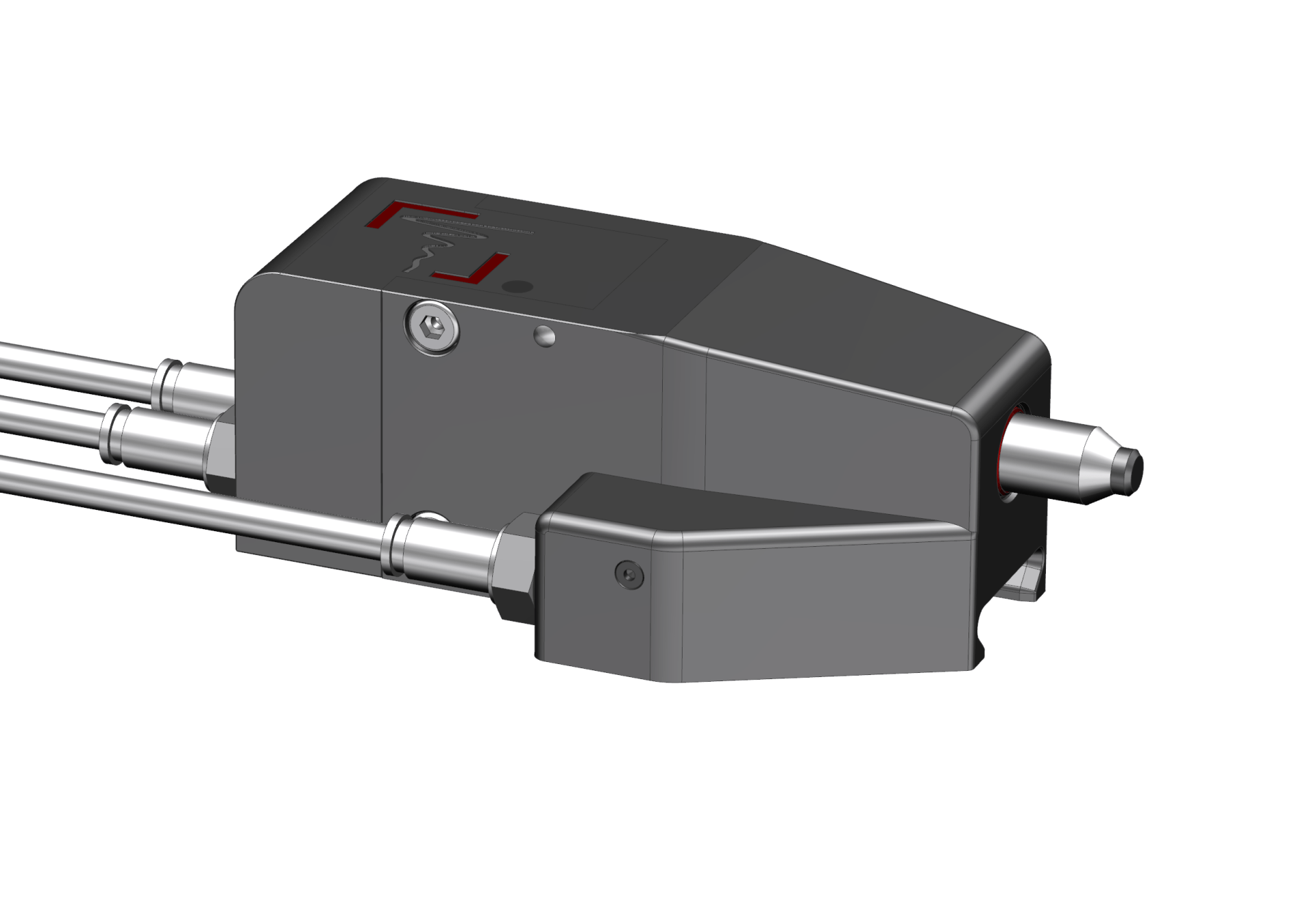 Hydraulic clamping module linear piston