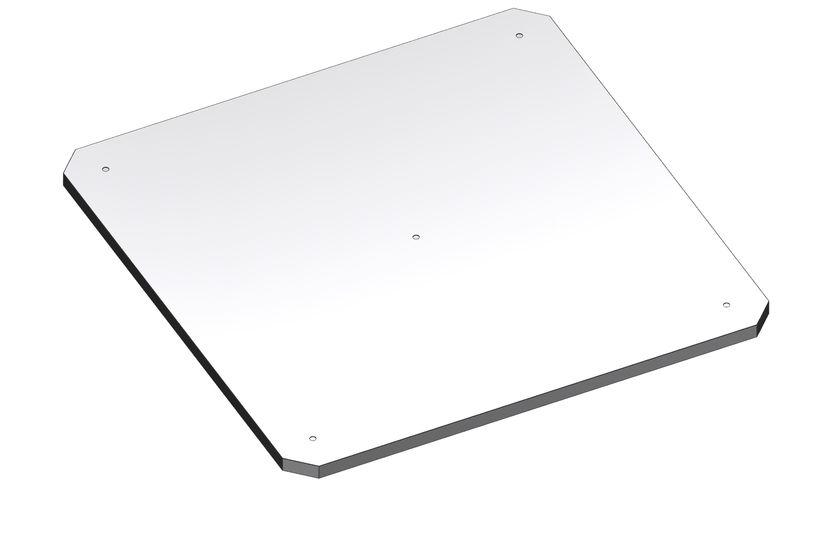 Blank of an Innoclicker clamping plate