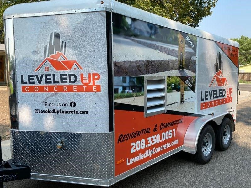 Silver trailer with
