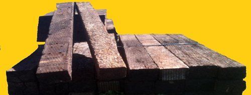 Pile Of Commercial Landscape Crossties — Ruskin, FL — Tampa Crosstie and Landscape Supply, Inc