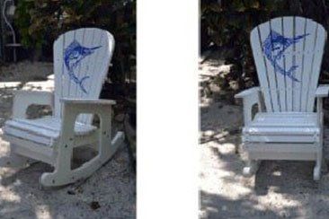 White Rocking Chair — Ruskin FL  — Tampa Crosstie and Landscape Supply, Inc