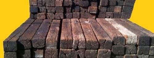 Stack Of Landscape Crossties — Ruskin, FL — Tampa Crosstie and Landscape Supply, Inc
