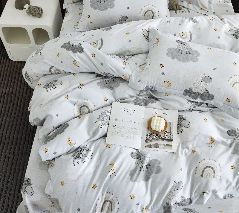 Romsey五星級嫘縈涼感超細科技纖維薄被套(塞維利亞羊光寶寶)，單人尺寸