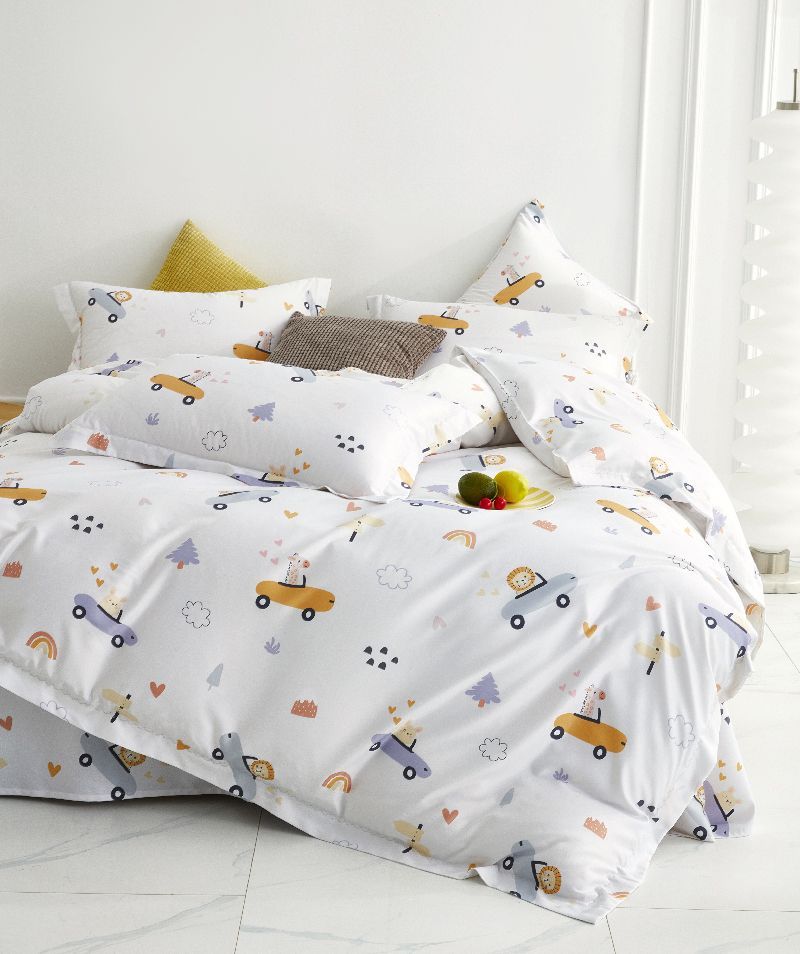 Romsey五星級嫘縈涼感超細科技纖維薄被套(蒙特利爾冒險夢幻)，單人尺寸