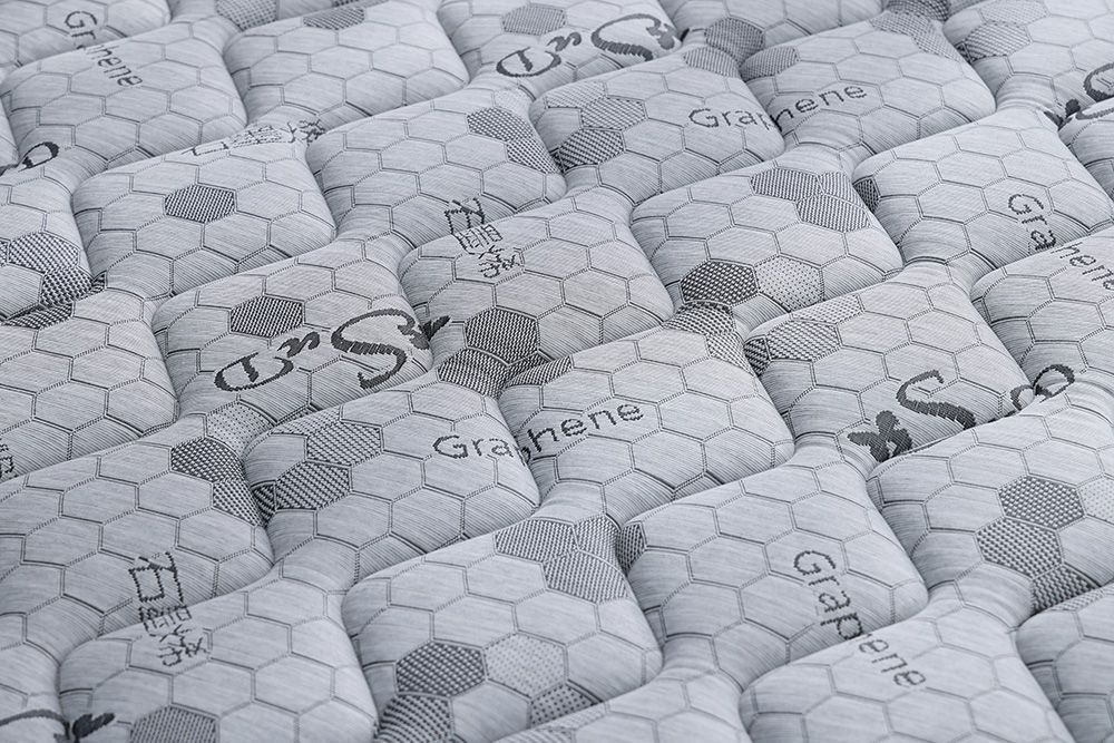 Romsey 五星級獨立筒天然乳膠+天絲石墨烯科技,雙面厚床墊,單人加大105X186 cm